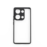 Xiaomi Redmi Note 13 Pro 4G Kılıf Kamera Korumalı Şeffaf Arka Yüzey Zore New Roll Kapak Siyah