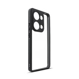 Xiaomi Redmi Note 13 Pro 4G Kılıf Kamera Korumalı Şeffaf Arka Yüzey Zore New Roll Kapak Siyah