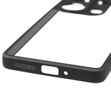 Xiaomi Redmi Note 13 Pro 4G Kılıf Kamera Korumalı Şeffaf Arka Yüzey Zore New Roll Kapak Siyah