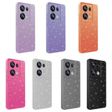 Xiaomi Redmi Note 13 Pro 4G Kılıf Kamera Korumalı Simli Lüks Zore Koton Kapak Gümüş