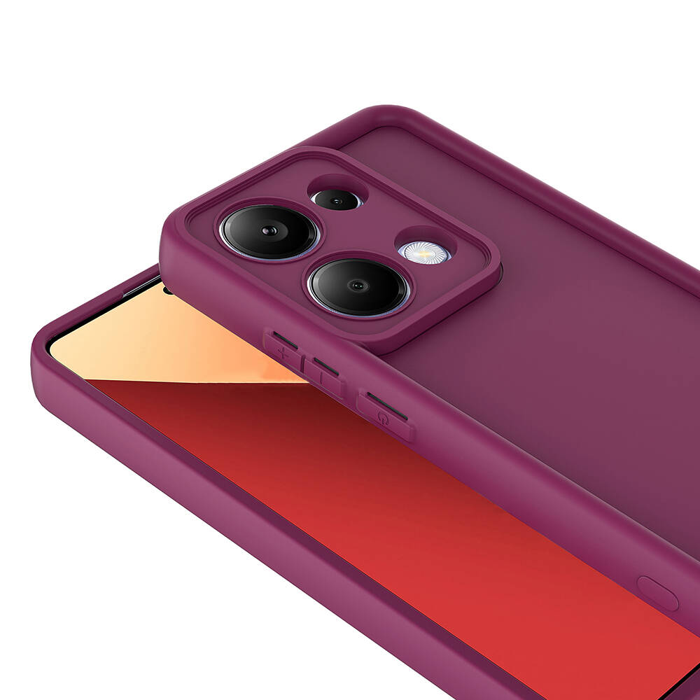 Xiaomi Redmi Note 13 Pro 4G Kılıf Kamera Korumalı Zore Ananas Kapak Kahverengi