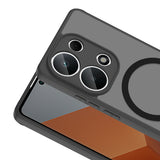 Xiaomi Redmi Note 13 Pro 4G Kılıf M-safe Şarj Özellikli Zore Babet Kapak Siyah