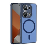 Xiaomi Redmi Note 13 Pro 4G Kılıf M-safe Şarj Özellikli Zore Babet Kapak Lacivert