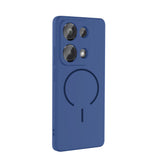 Xiaomi Redmi Note 13 Pro 4G Kılıf M-safe Şarj Özellikli Zore Meta Kapak Titanyum-Gri