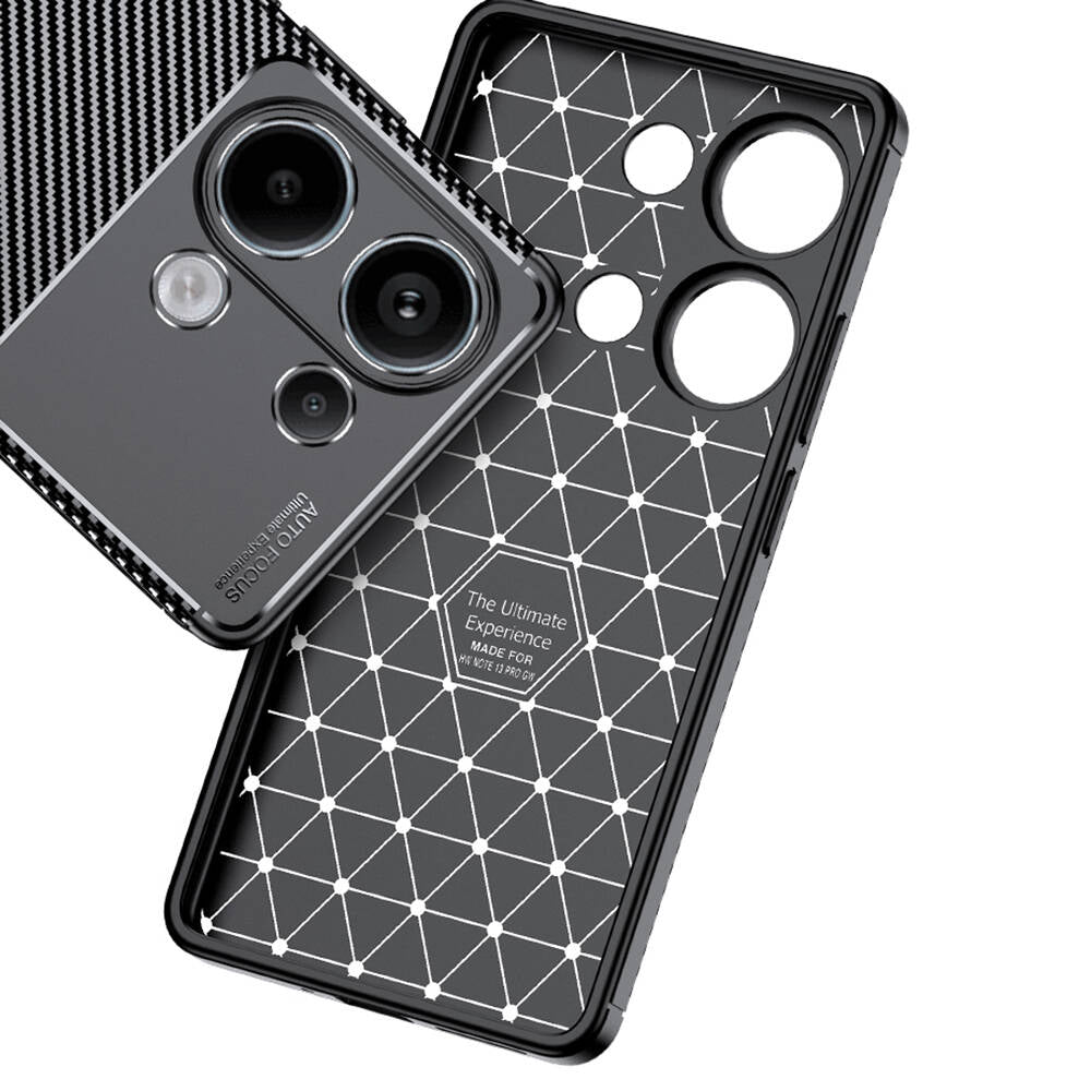Xiaomi Redmi Note 13 Pro 4G Kılıf Zore Negro Silikon Kapak Siyah