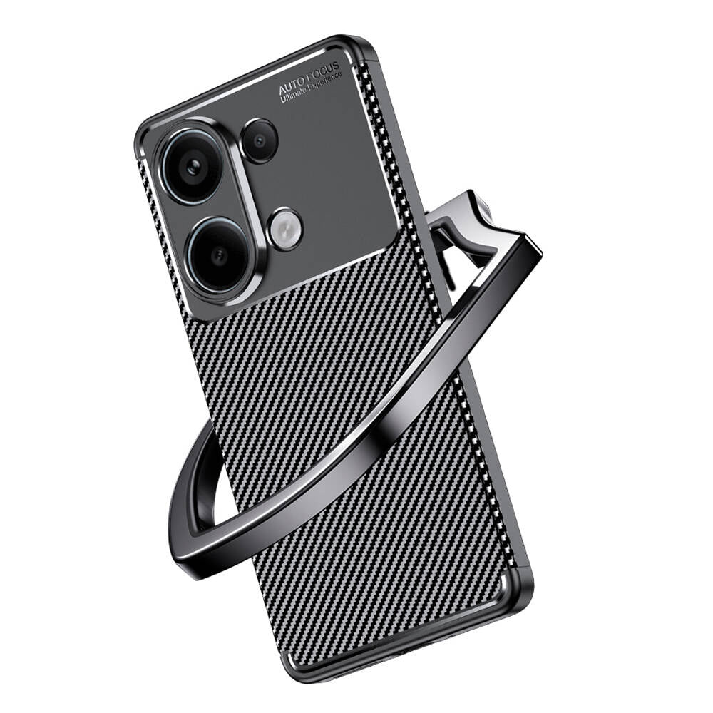 Xiaomi Redmi Note 13 Pro 4G Kılıf Zore Negro Silikon Kapak Siyah