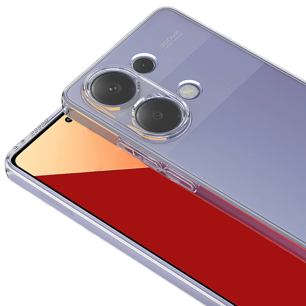 Xiaomi Redmi Note 13 Pro 4G Kılıf Zore Süper Silikon Kapak Renksiz