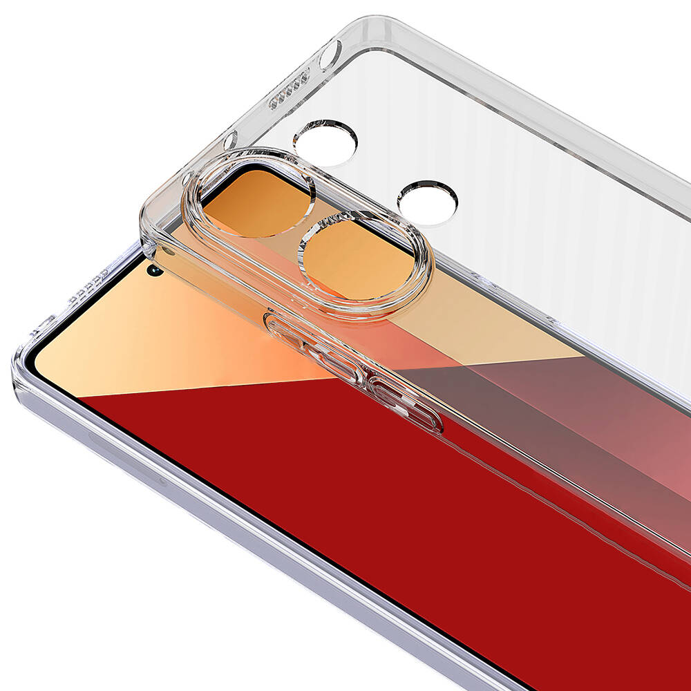 Xiaomi Redmi Note 13 Pro 4G Kılıf Zore Süper Silikon Kapak Renksiz