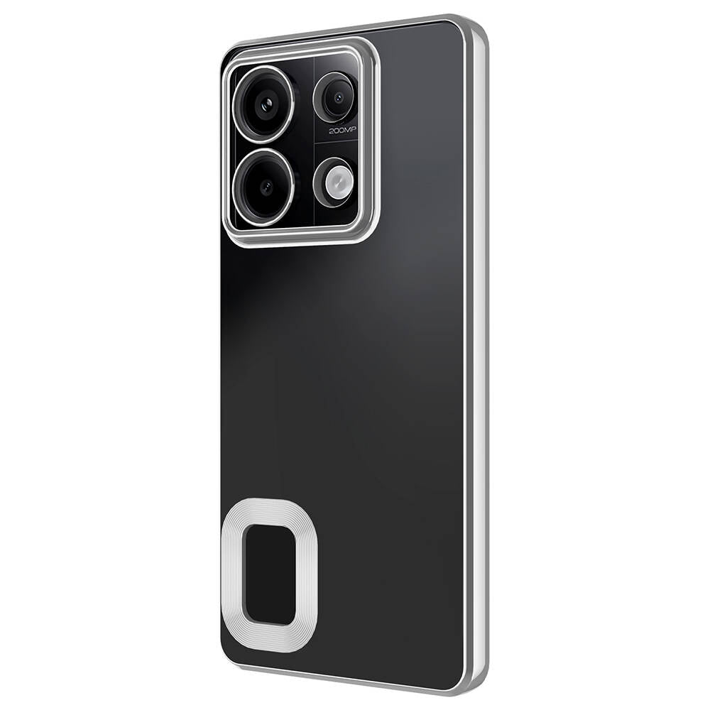 Xiaomi Redmi Note 13 Pro 5G Kılıf Kamera Korumalı Logo Gösteren Zore Omega Kapak Derin Mor
