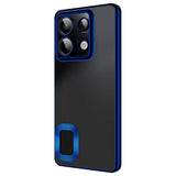 Xiaomi Redmi Note 13 Pro 5G Kılıf Kamera Korumalı Logo Gösteren Zore Omega Kapak Derin Mor