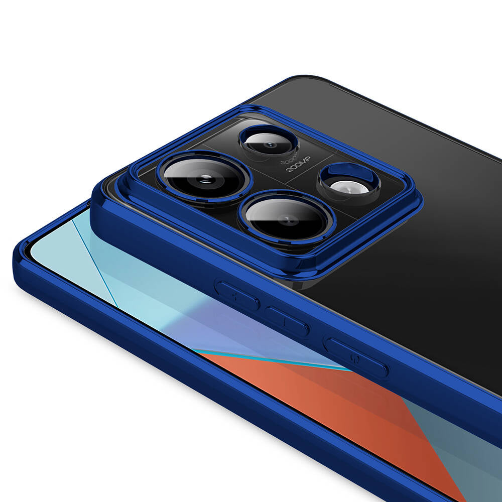 Xiaomi Redmi Note 13 Pro 5G Kılıf Kamera Korumalı Logo Gösteren Zore Omega Kapak Gümüş