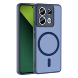 Xiaomi Redmi Note 13 Pro 5G Kılıf M-safe Şarj Özellikli Zore Babet Kapak Lacivert