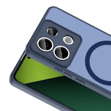 Xiaomi Redmi Note 13 Pro 5G Kılıf M-safe Şarj Özellikli Zore Babet Kapak Lacivert