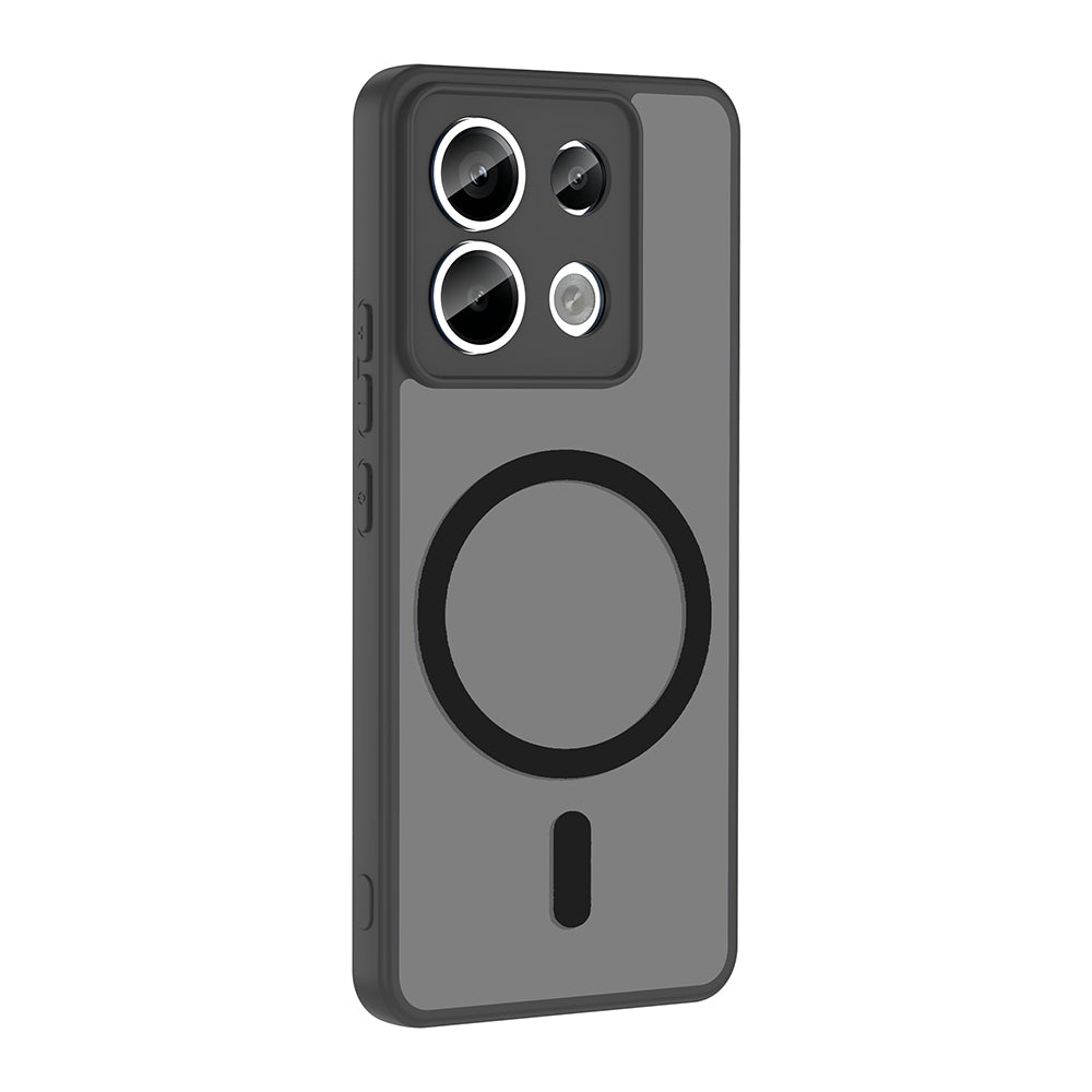 Xiaomi Redmi Note 13 Pro 5G Kılıf M-safe Şarj Özellikli Zore Babet Kapak Siyah
