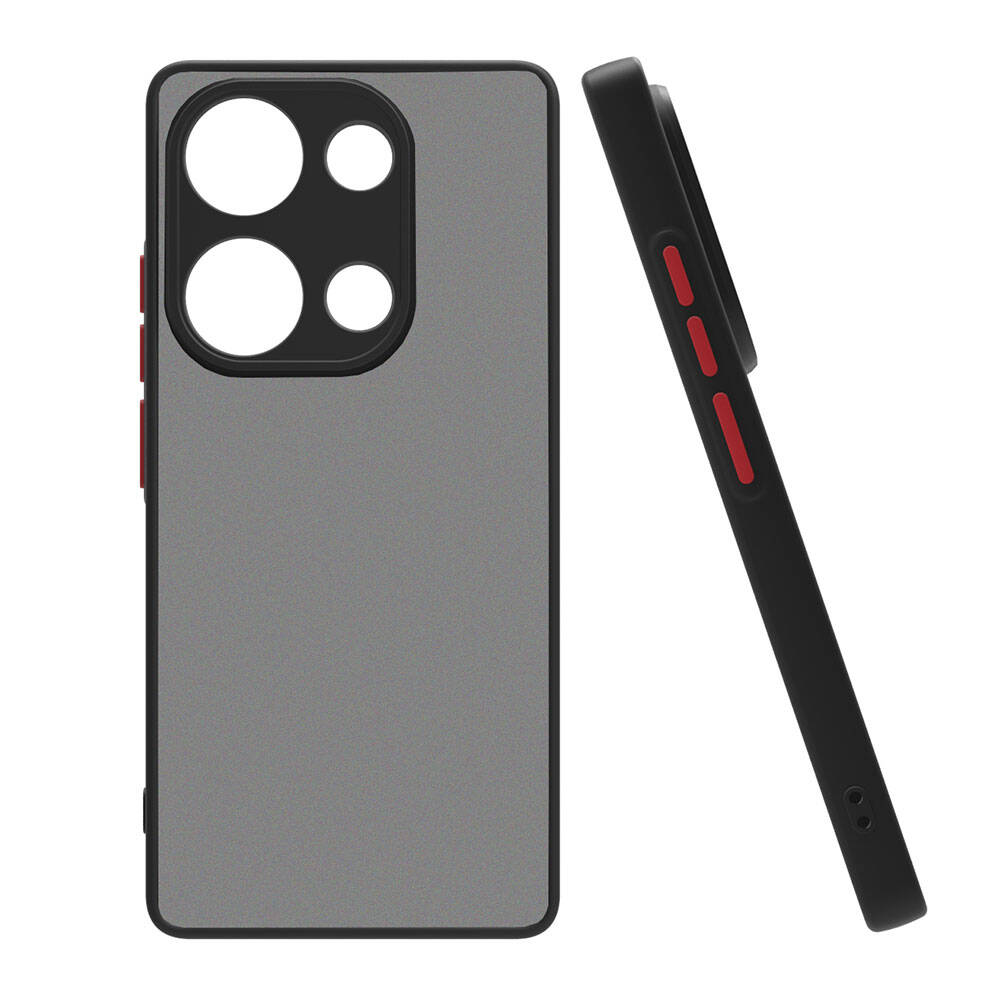 Xiaomi Redmi Note 13 Pro 5G Kılıf Zore Hux Kapak Siyah