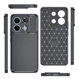 Xiaomi Redmi Note 13 Pro 5G Kılıf Zore Negro Silikon Kapak Siyah