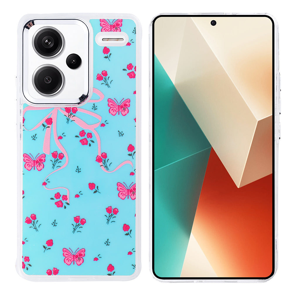 Xiaomi Redmi Note 13 Pro Plus 5G Kılıf Airbag Tasarımlı Zore Hadra Kapak Kelebek