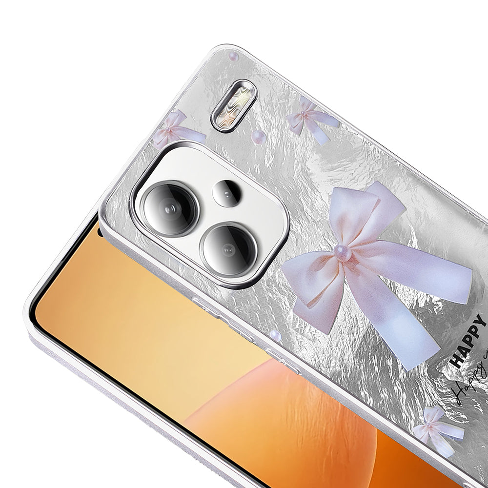 Xiaomi Redmi Note 13 Pro Plus 5G Kılıf Desenli Zore Mep Kapak Gri Leopar