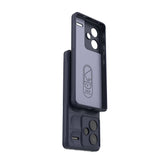 Xiaomi Redmi Note 13 Pro Plus 5G Kılıf Esnek TPU Oyuklu Arka Yüzey Tasarımlı Zore Etnik Silikon Kapak Koyu Yeşil