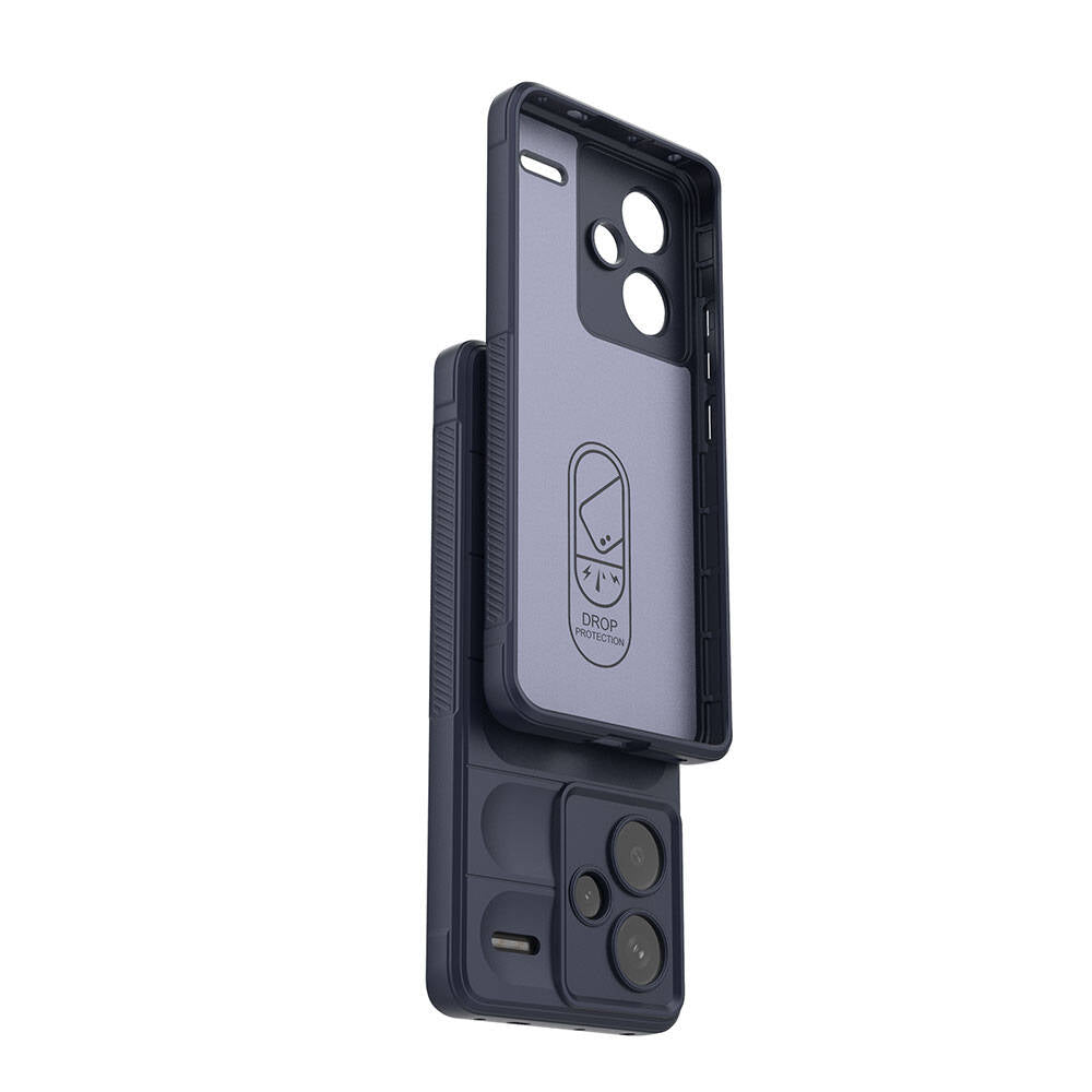 Xiaomi Redmi Note 13 Pro Plus 5G Kılıf Esnek TPU Oyuklu Arka Yüzey Tasarımlı Zore Etnik Silikon Kapak Siyah