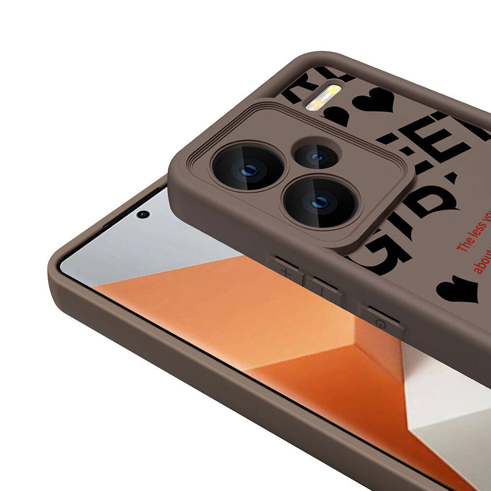Xiaomi Redmi Note 13 Pro Plus 5G Kılıf Kamera Korumalı Baskılı Arka Yüzey Zore Klas Kapak Siyah