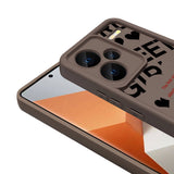 Xiaomi Redmi Note 13 Pro Plus 5G Kılıf Kamera Korumalı Baskılı Arka Yüzey Zore Klas Kapak Siyah