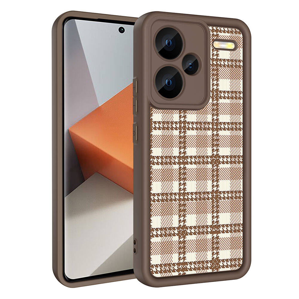 Xiaomi Redmi Note 13 Pro Plus 5G Kılıf Kamera Korumalı Baskılı Arka Yüzey Zore Klas Kapak Beyaz