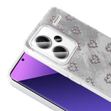 Xiaomi Redmi Note 13 Pro Plus 5G Kılıf Kamera Korumalı Figürlü Zore Ponti Silikon Kapak Lila