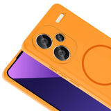 Xiaomi Redmi Note 13 Pro Plus 5G Kılıf M-safe Şarj Özellikli Zore Meta Kapak Siyah