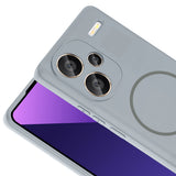 Xiaomi Redmi Note 13 Pro Plus 5G Kılıf M-safe Şarj Özellikli Zore Meta Kapak Rose Pembe