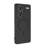 Xiaomi Redmi Note 13 Pro Plus 5G Kılıf M-safe Şarj Özellikli Zore Meta Kapak Lacivert
