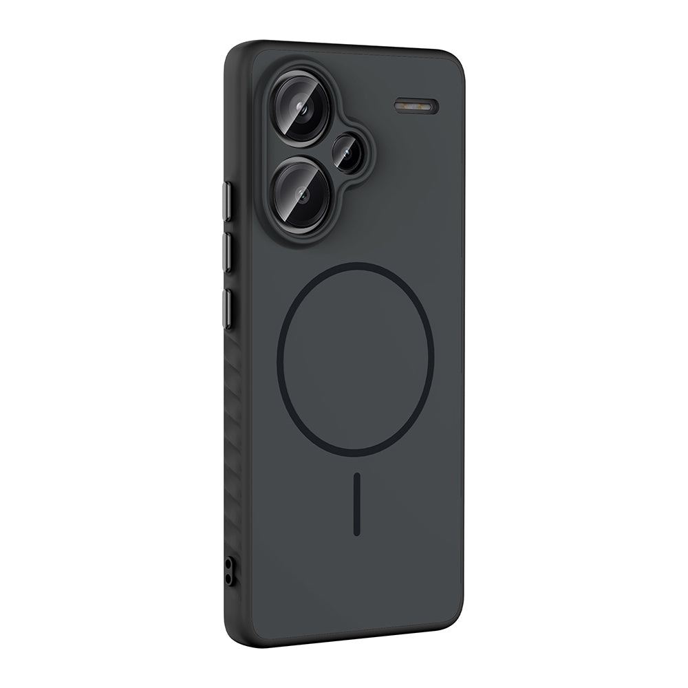 Xiaomi Redmi Note 13 Pro Plus 5G Kılıf M-safe Şarj Özellikli Zore Tea Kapak Siyah