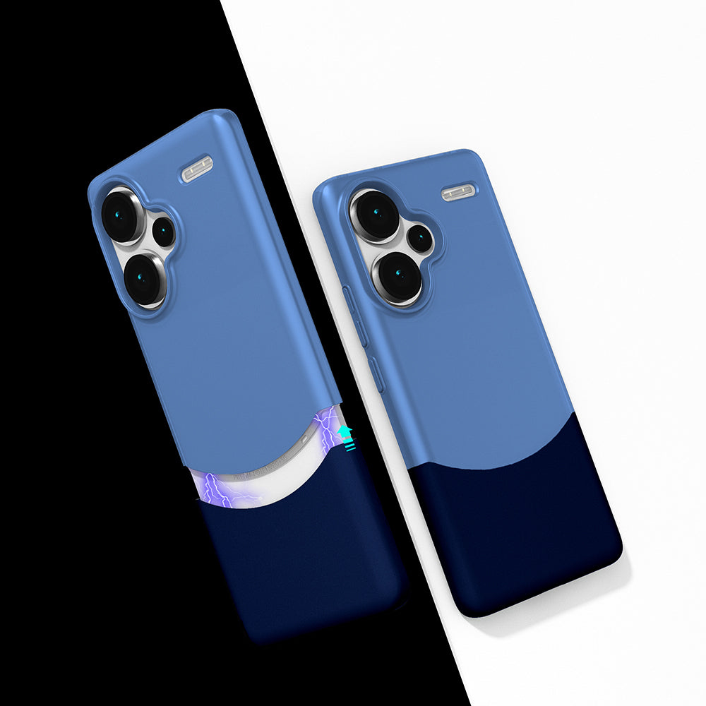 Xiaomi Redmi Note 13 Pro Plus 5G Kılıf Mıknatıslı Zore Duble Kapak Gri