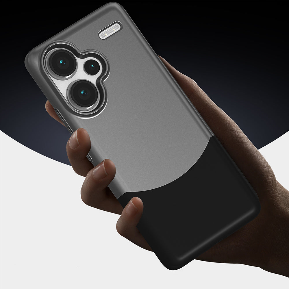 Xiaomi Redmi Note 13 Pro Plus 5G Kılıf Mıknatıslı Zore Duble Kapak Gri