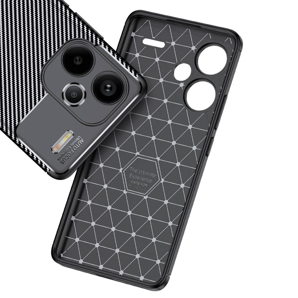 Xiaomi Redmi Note 13 Pro Plus 5G Kılıf Zore Negro Silikon Kapak Siyah
