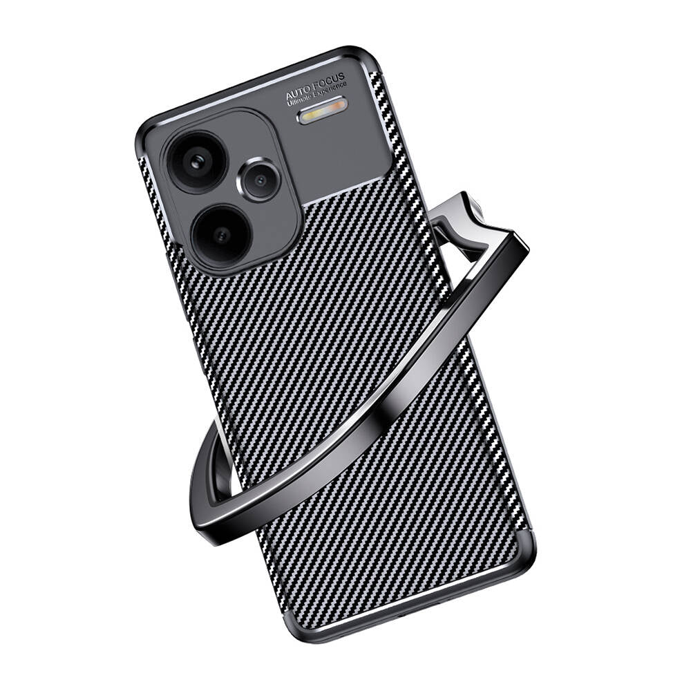 Xiaomi Redmi Note 13 Pro Plus 5G Kılıf Zore Negro Silikon Kapak Siyah