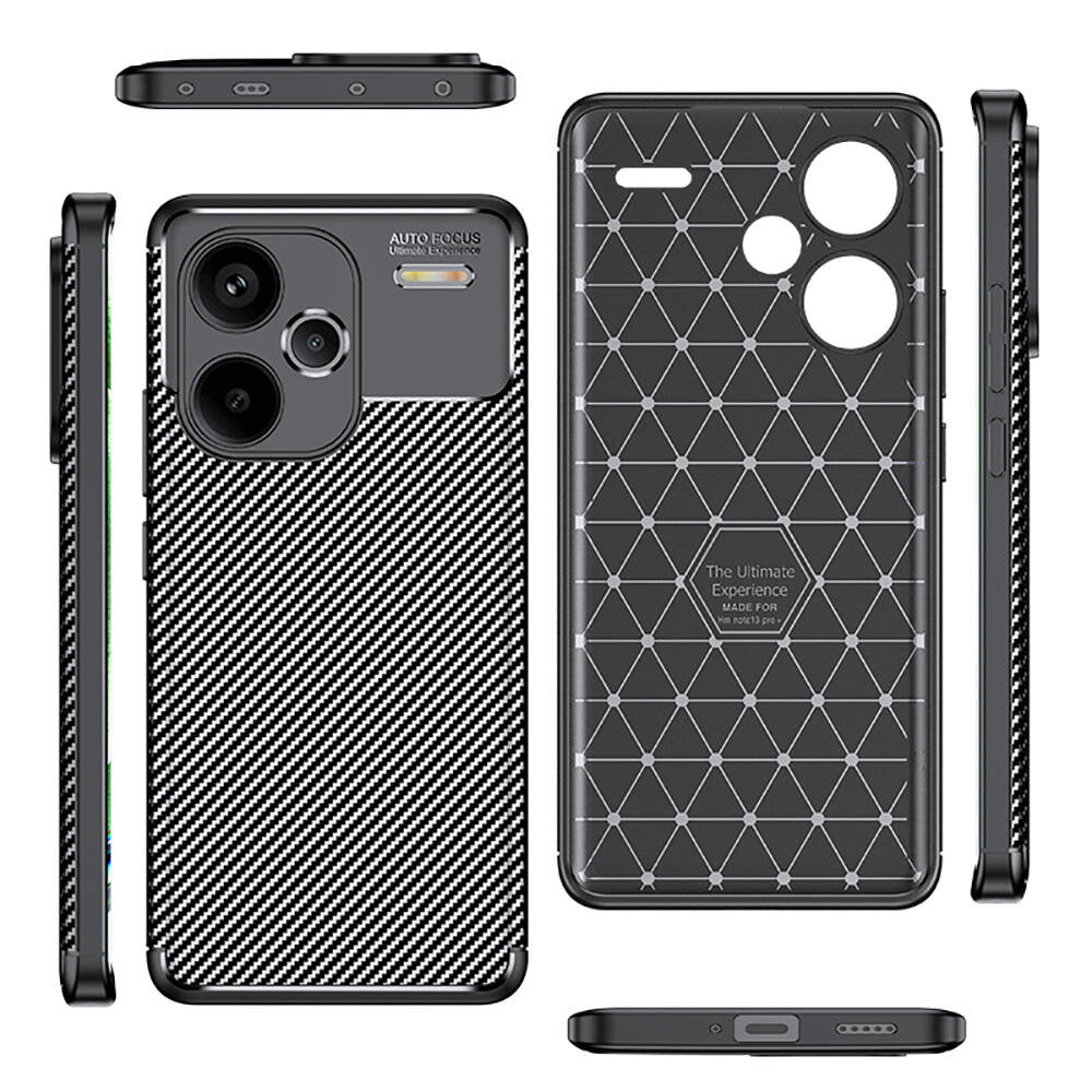 Xiaomi Redmi Note 13 Pro Plus 5G Kılıf Zore Negro Silikon Kapak Siyah