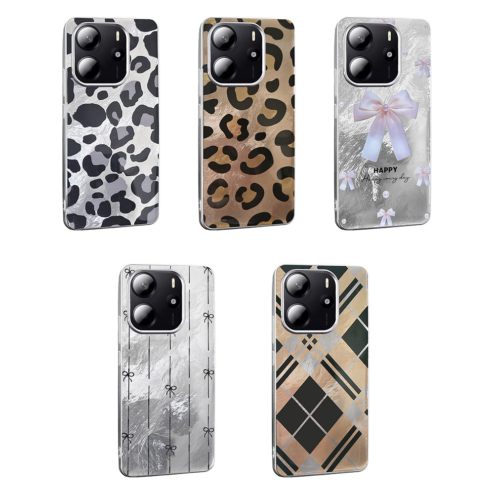 Xiaomi Redmi Note 14 4G Kılıf Desenli Zore Mep Kapak İncili Fiyonk