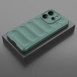 Xiaomi Redmi Note 14 4G Kılıf Esnek TPU Oyuklu Arka Yüzey Tasarımlı Zore Etnik Silikon Kapak Siyah