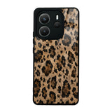Xiaomi Redmi Note 14 4G Kılıf Kamera Korumalı Desenli Zore Lusi Kapak Kahve Leopar