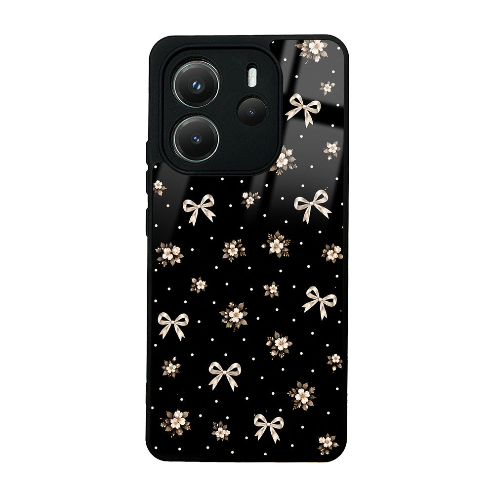 Xiaomi Redmi Note 14 4G Kılıf Kamera Korumalı Desenli Zore Lusi Kapak Gold Fiyonk