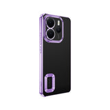 Xiaomi Redmi Note 14 4G Kılıf Kamera Korumalı Logo Gösteren Zore Omega Kapak Lila