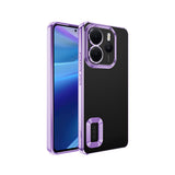 Xiaomi Redmi Note 14 4G Kılıf Kamera Korumalı Logo Gösteren Zore Omega Kapak Gold