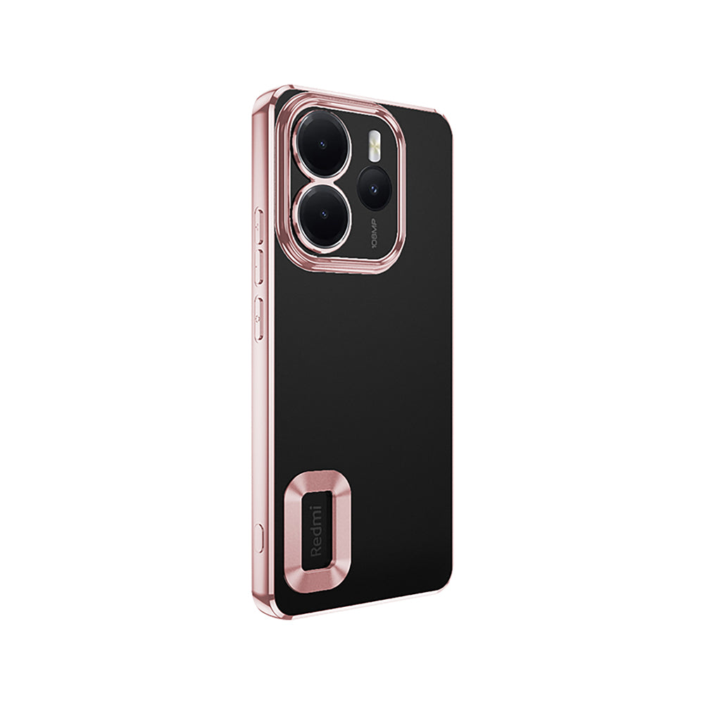 Xiaomi Redmi Note 14 4G Kılıf Kamera Korumalı Logo Gösteren Zore Omega Kapak Lila