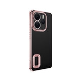 Xiaomi Redmi Note 14 4G Kılıf Kamera Korumalı Logo Gösteren Zore Omega Kapak Siyah