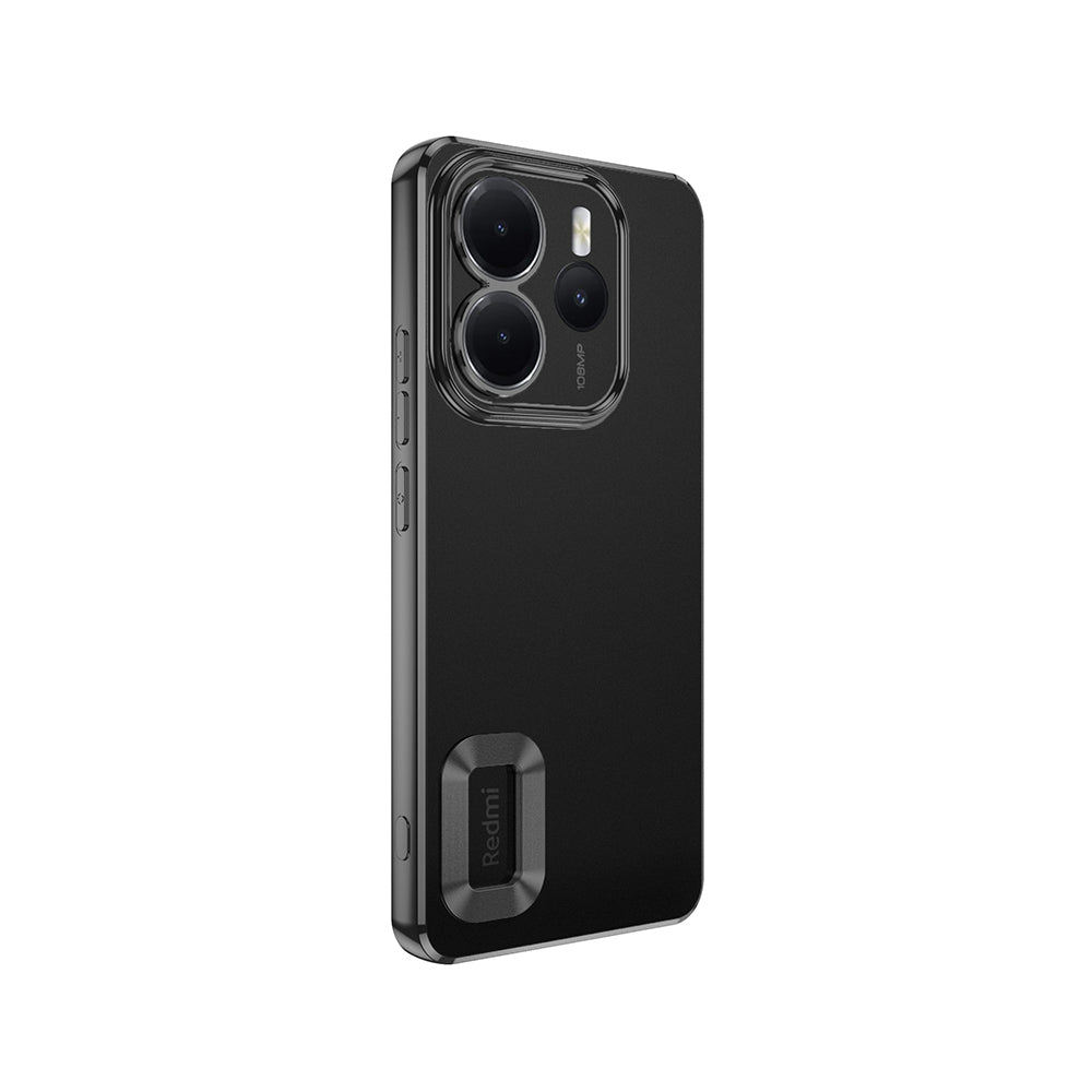 Xiaomi Redmi Note 14 4G Kılıf Kamera Korumalı Logo Gösteren Zore Omega Kapak Gold