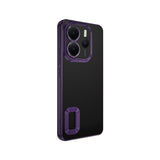 Xiaomi Redmi Note 14 4G Kılıf Kamera Korumalı Logo Gösteren Zore Omega Kapak Siyah