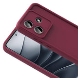 Xiaomi Redmi Note 14 4G Kılıf Kamera Korumalı Zore Ananas Kapak Mürdüm