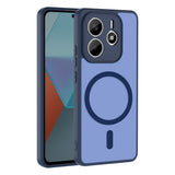 Xiaomi Redmi Note 14 4G Kılıf M-safe Şarj Özellikli Zore Babet Kapak Lacivert