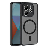 Xiaomi Redmi Note 14 4G Kılıf M-safe Şarj Özellikli Zore Babet Kapak Siyah